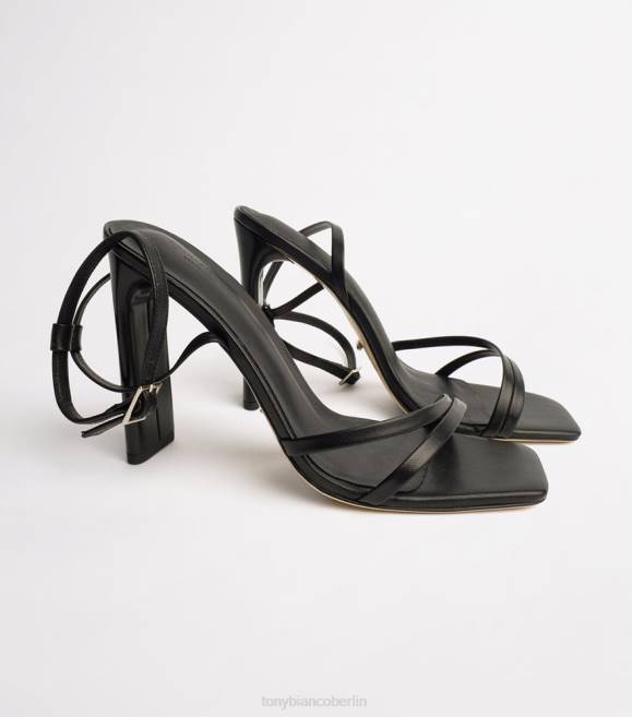Riemchensandaletten| de Tony Bianco Frauen Verlobte Absätze schwarzes Kind 4624367